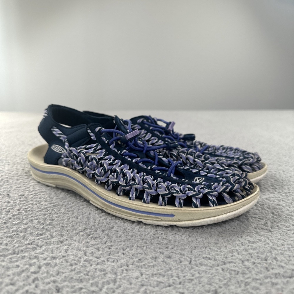 KEEN Uneek Para Cord Sandal Women 9.5 Blue Purple Braided Beach 1014631 - Picture 5 of 10